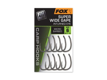 chk289 292 fox carp hook super wide gape inturned eye insert