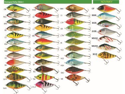Salmo rybářské woblery SLIDER SD5S (Variant barva BE)