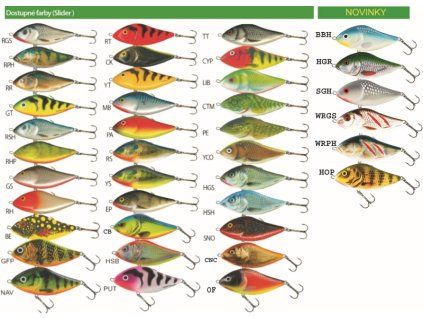 Salmo rybářské woblery SLIDER SD6F (Variant barva PUT)