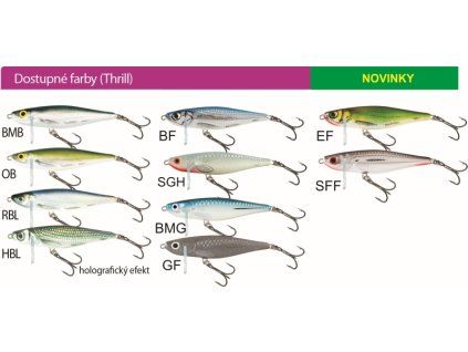 Salmo rybarske wobler thrill TH5 (Variant barva BF)