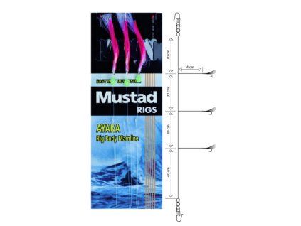 T95-2/0, Daylight Mackerel Rig Mustad, montáž 3 háčiky