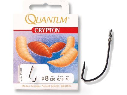 Návazec quantum Crypton Maggot (Variant vel. 10 / 0,16mm / 40cm)