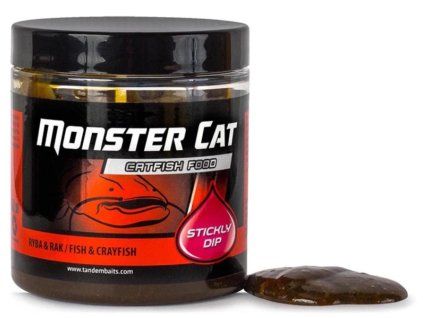 Monster Cat Stickly Dip 150ml (Variant Black Halibut (černý halibut))