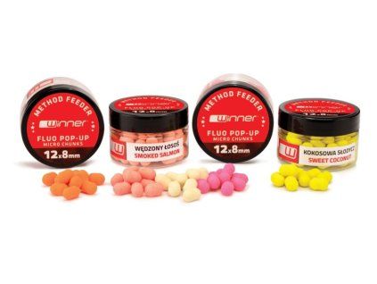 Method Feeder Fluo Pop-Up Micro Chunks 12x8mm / 20g (Variant Příchuť: Monster halibut)