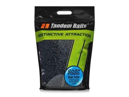 Chytací pelety Tandem Baits černý halibut 16mm/5kg