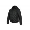 fox collection puffa jacket black orange angled