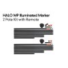 halo mp illuminated marker kit 2 pole with remote