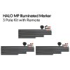 halo mp illuminated marker kit 3 pole with remote