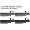 halo mp illuminated marker kit 4 pole with remote