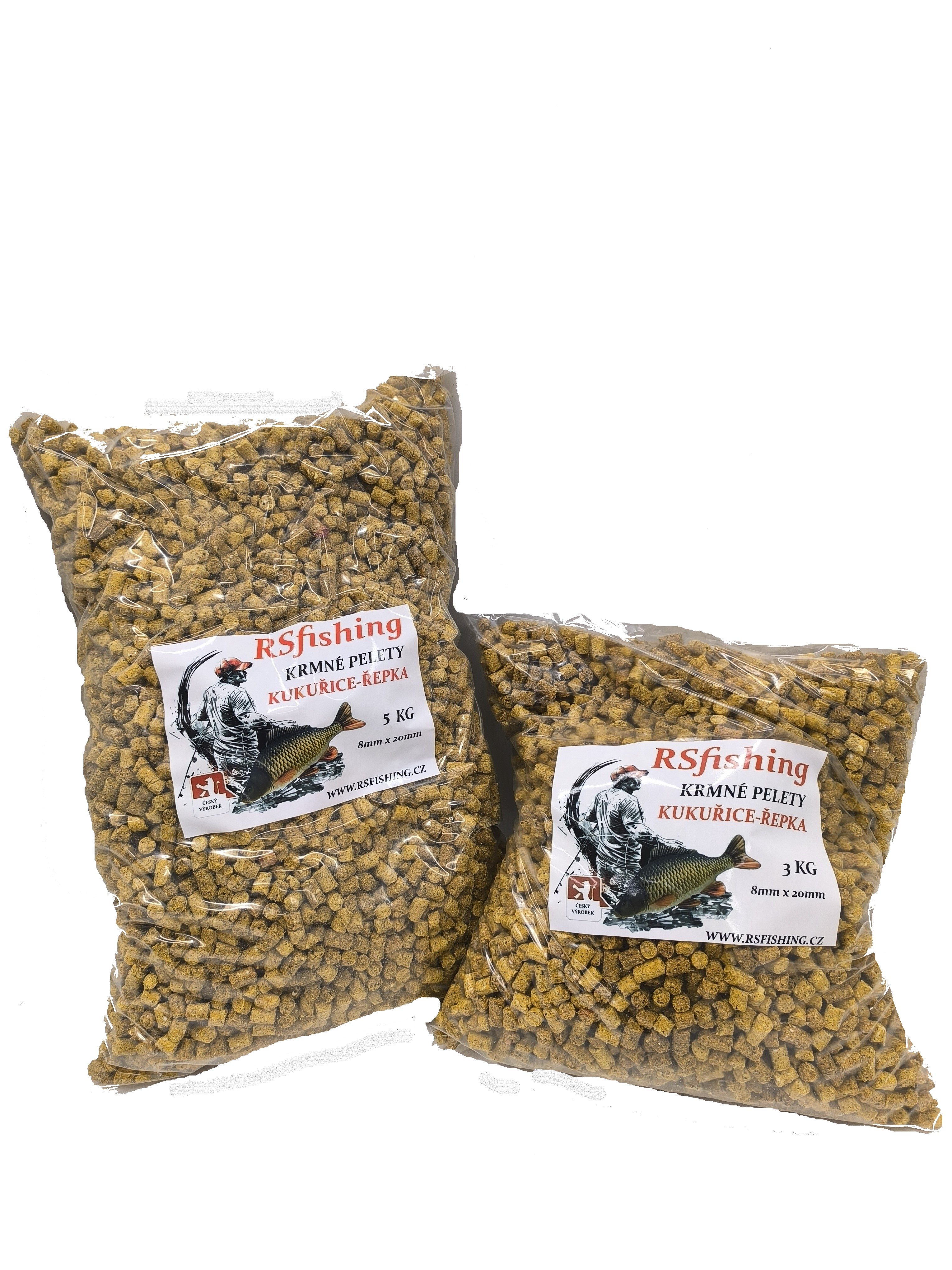 KRMNÉ PELETY 8mm ŘEPKO-KUKUŘIČNÉ  5KG