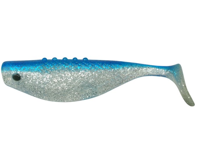 Ripper DRAGON Fatty modrá/stříbrný glitt 4,0" (10,0cm) 10ks