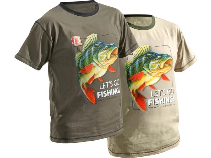 Tričko DRAGON - Okoun (* Tričko DRAGON - Okoun olivové velikost XXL)