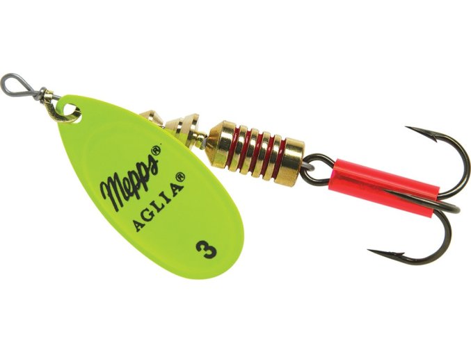 Rotační třpytka MEPPS Aglia fluo žlutá