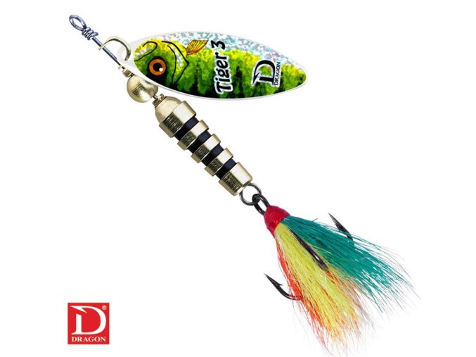 Rotační třpytka TIGER De Luxe okoun