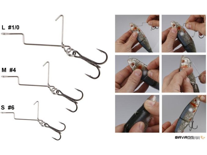 Offsetové Trojháčky SAVAGE GEAR 4Play (* Offsetové Trojháčky SAVAGE GEAR 4Play Velikost XL (1ks))