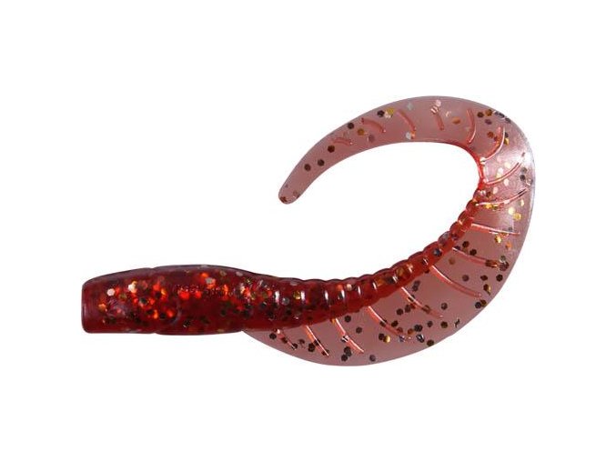 Twister DRAGON Maggot červená/stříbrný glitter