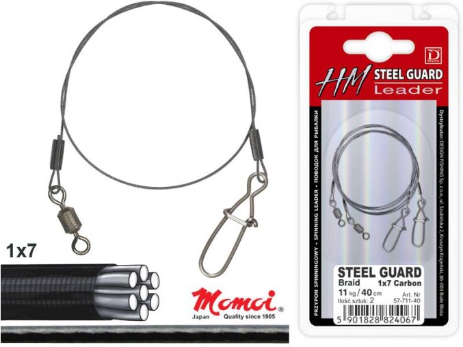 Lanko DRAGON HM Steel Guard 1x7 Carbon 2ks