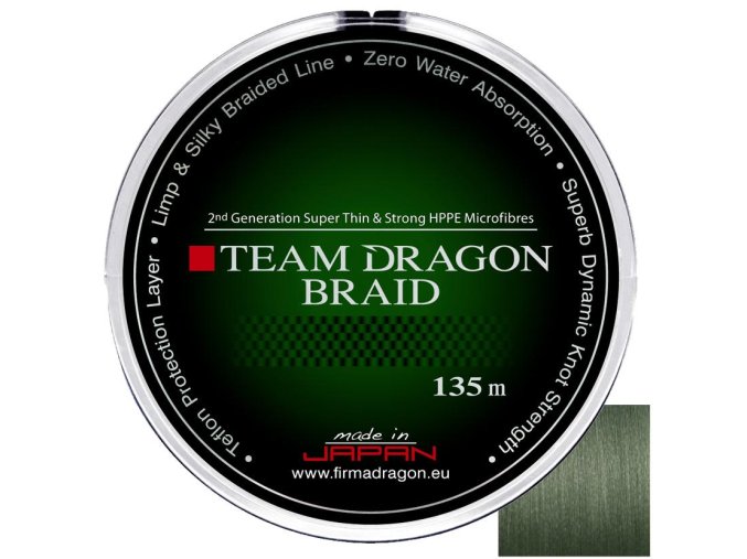 Šňůra Team Dragon GREEN 135m