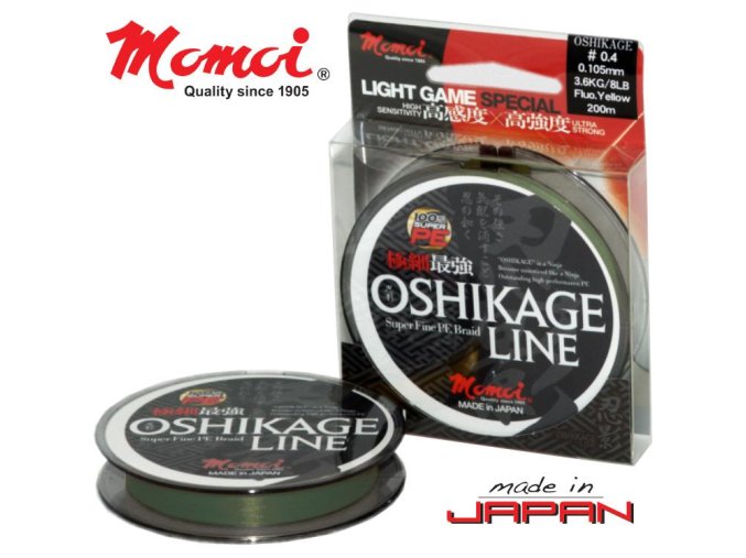 Šňůra Momoi OSHIKAGE 125m - zelená
