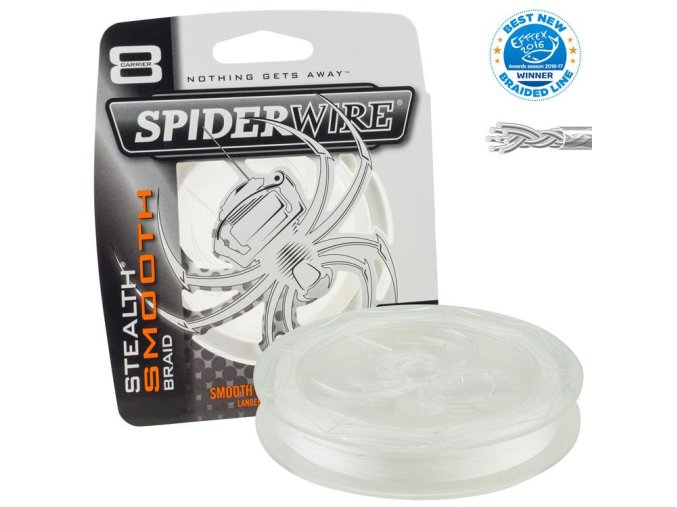 Šňůra Spider Wire Stealth Smoth 8 Translucent 0,12mm 10,7kg