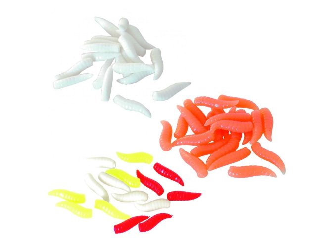 Červ JSAfish 16mm (* Červ JSAfish 16mm Bílá / 20ks)