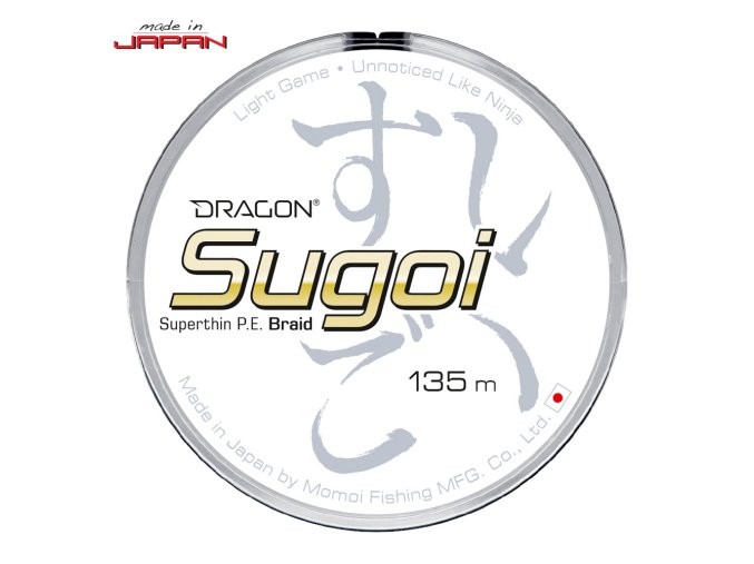 Šňůra DRAGON Sugoi white 135m