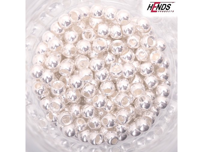 Hlavička HENDS Bead Head stříbrná BS-2,0 20ks