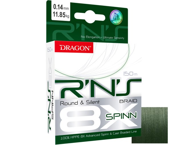 Šňůra DRAGON RNS 8X green 150m