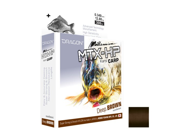 Vlasec DRAGON MTX-HP Deep Brown 300m (* Vlasec DRAGON MTX-HP Deep Brown 0,35mm 12,80kg 300m)