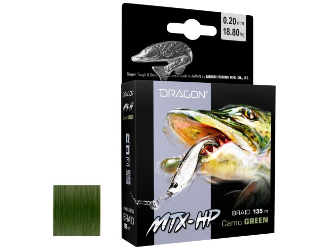 Šňůra DRAGON MTX-HP Camo Green 135m