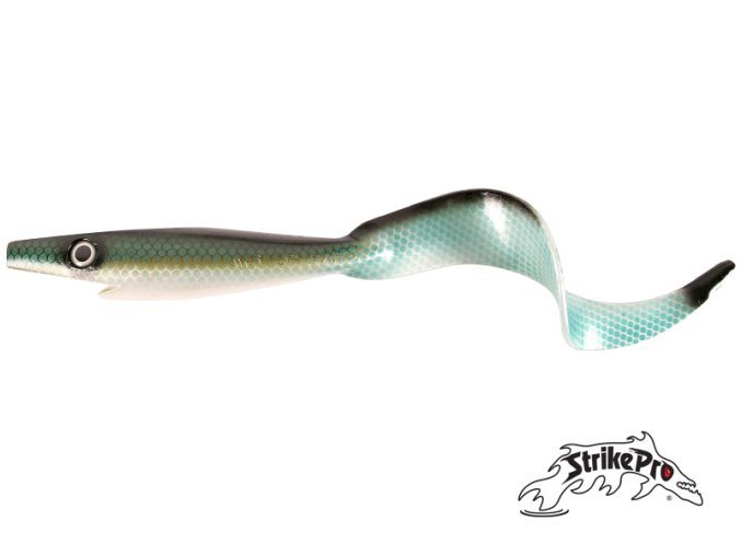 Gumová nástraha STRIKE PRO Giant Pig Tail 40cm 130g no.142