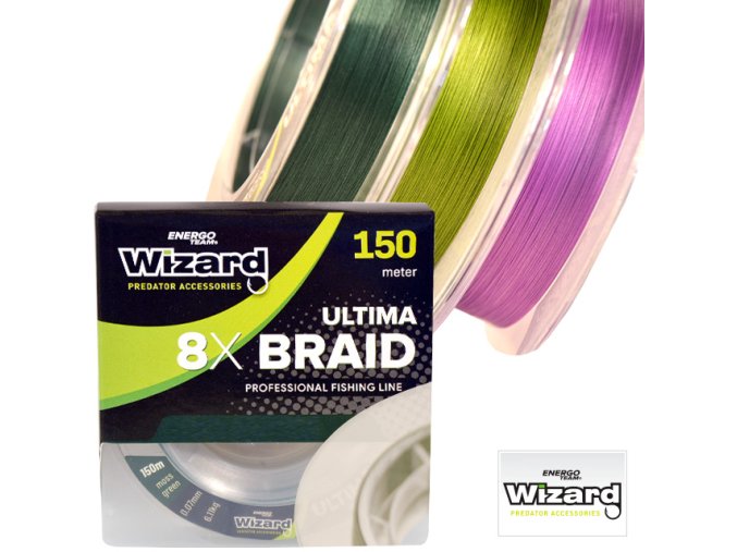 Šňůra WIZARD 8x Braid 150m