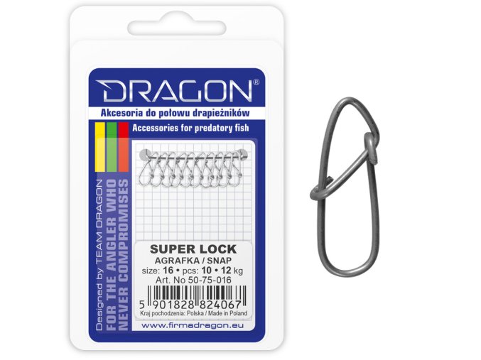 Karabinka DRAGON Super Lock 10ks