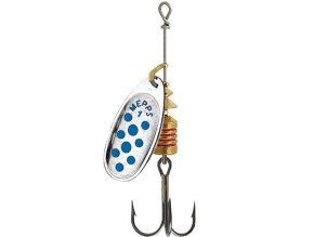 Rotační třpytka MEPPS Comet Decoree stříbrná/modrá (* Rotační třpytka MEPPS Comet Decoree stříbrná/modrá velikost 5 (13,0g))