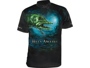 Tričko DRAGON Hells Anglers ClimaDRY - štika (* Tričko DRAGON Hells Anglers ClimaDRY - štika XXXL)