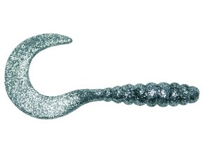 Twister ICE FISH čirá-stříbrný glitter (* Twister ICE FISH čirá-stříbrný glitter 15cm)