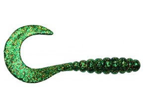 Twister ICE FISH zelená-barevný glitter (* Twister ICE FISH zelená-barevný glitter 15cm)