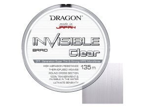 Šňůra DRAGON Invisible Clear 135m
