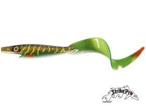 Gumová nástraha STRIKE PRO Giant Pig Tail 40cm 130g no.MN3