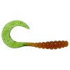 Twister ICE FISH hnědá-chartreuse (* Twister ICE FISH hnědá-chartreuse 15cm)