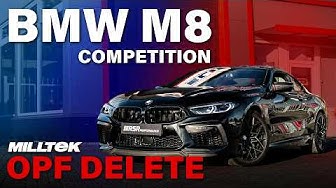 BMW M8 COMPETITION EXHAUST MILLTEK OPF DELETE