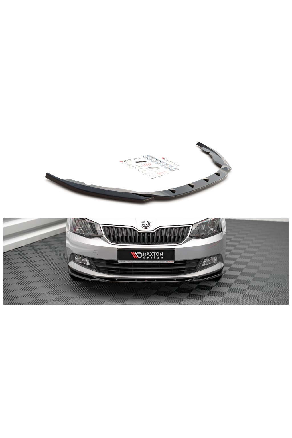Maxton Design spoiler pod p edn n razn k ver.2 pro koda Fabia