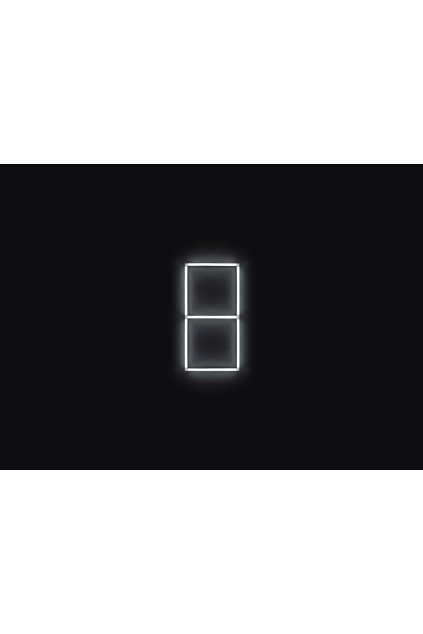 Kompletní LED čtyřhranné svítidlo bílé 4500 K, rozměr: 2 elementy 44 x 88 cm