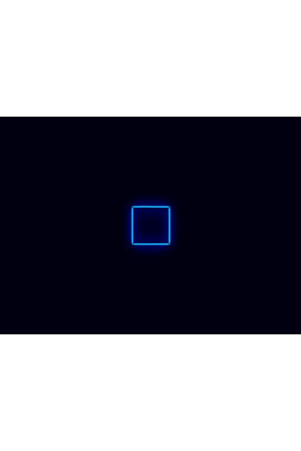 Kompletní LED čtyřhranné svítidlo modré, rozměr: 1 element 44 x 44 cm