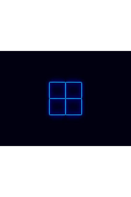 Kompletní LED čtyřhranné svítidlo modré, rozměr: 4 elementy 88 x 88 cm