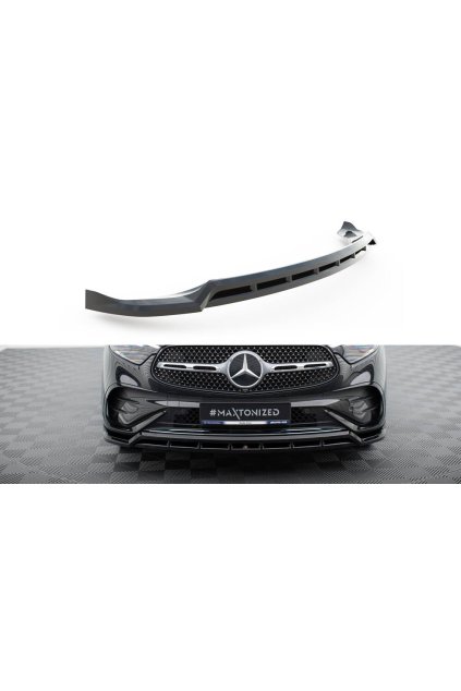 Maxton Design spoiler pod přední nárazník pro Mercedes GLC SUV/X254 /AMG-Line, černý lesklý plast ABS