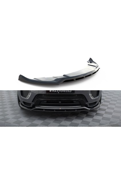 Maxton Design spoiler pod přední nárazník pro Land rover Range Rover Evoque Mk1 Facelift, černý lesklý plast ABS