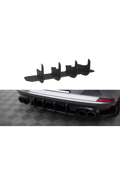 Maxton Design "Street Pro" difuzor zadního nárazníku pro Cupra Formentor, plast ABS bez povrchové úpravy, s červenou linkou