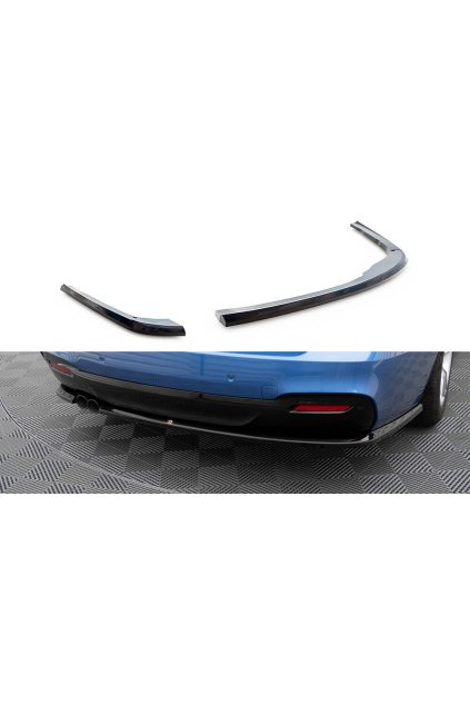 Maxton Design boční difuzory pod zadní nárazník pro BMW řada 3 GT F34, černý lesklý plast ABS, M-Pack