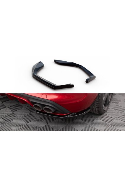Maxton Design boční difuzory pod zadní nárazník v.1 pro Cupra Leon Mk1, černý lesklý plast ABS, Hatchback